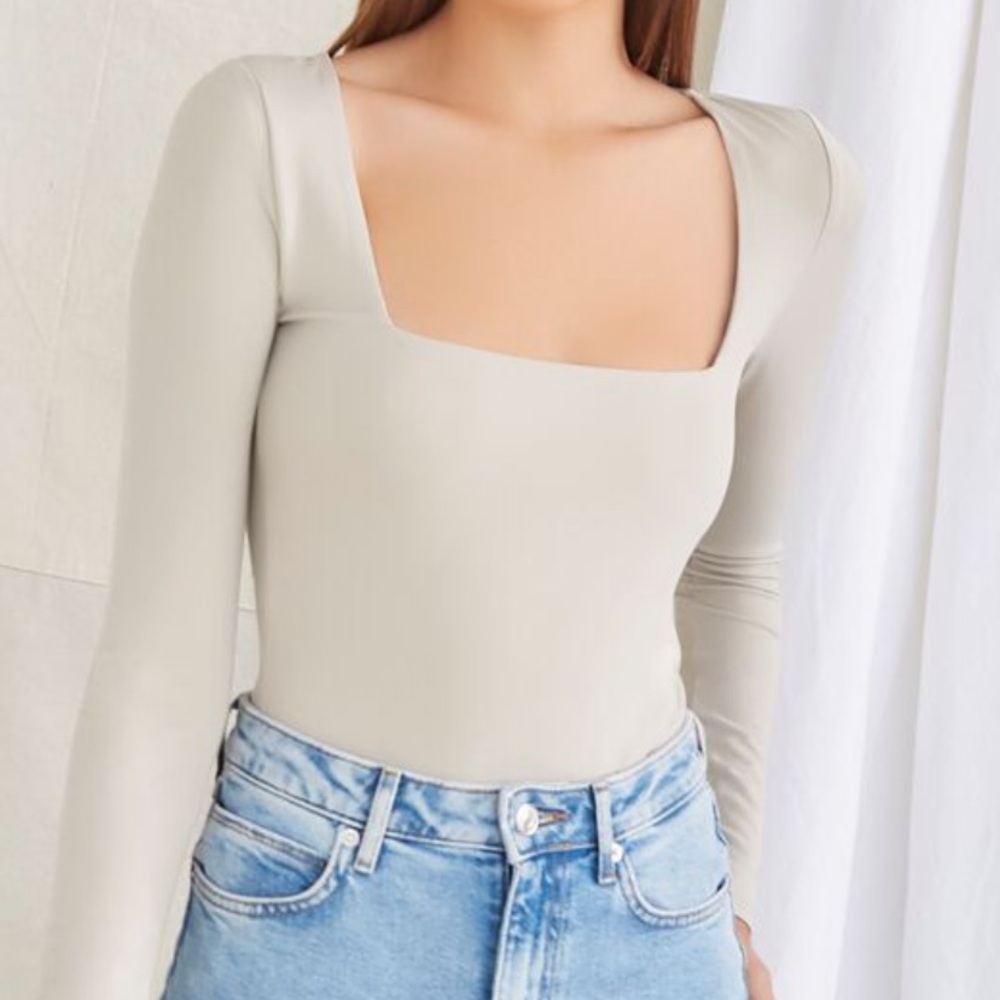 BRAND NEW Forever 21 Nude Bodysuit